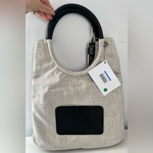 INNUE’ stylish beige/black  handbag